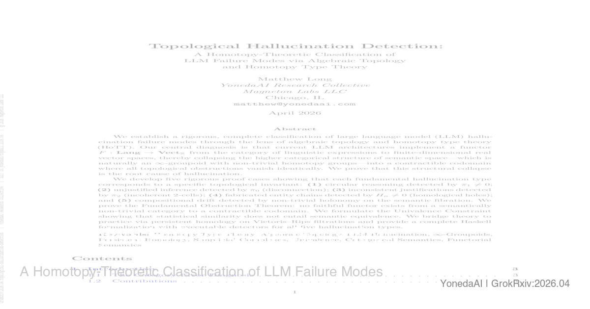 Cover for Topological Hallucination Detection: A Homotopy-Theoretic Classification of LLM Failure Modes